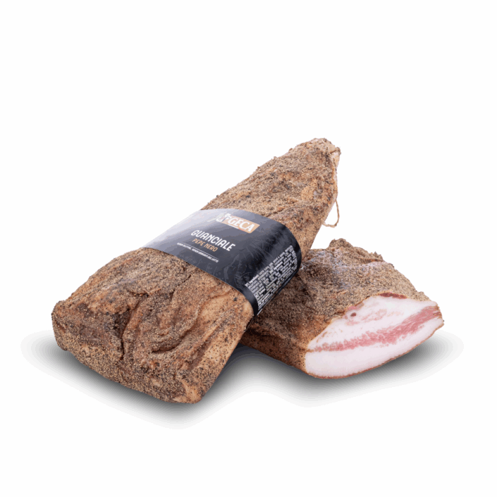 Guanciale al pepe nero di Calabria Geca artigianale