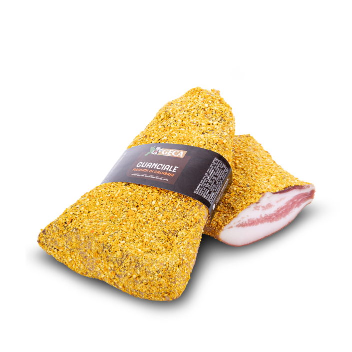 Guanciale agli agrumi di Calabria Geca artigianale