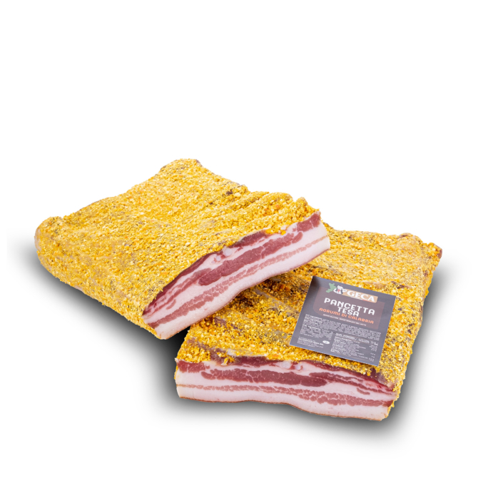 Pancetta agli agrumi di Calabria Geca artigianale
