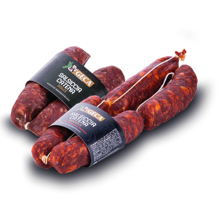 Salsiccia catena di Calabria Geca artigianale