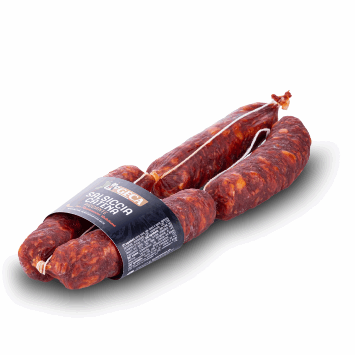 Salsiccia catena piccante di Calabria Geca artigianale