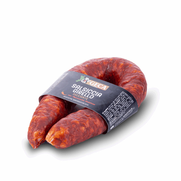 Salsiccia girello piccante di Calabria Geca artigianale